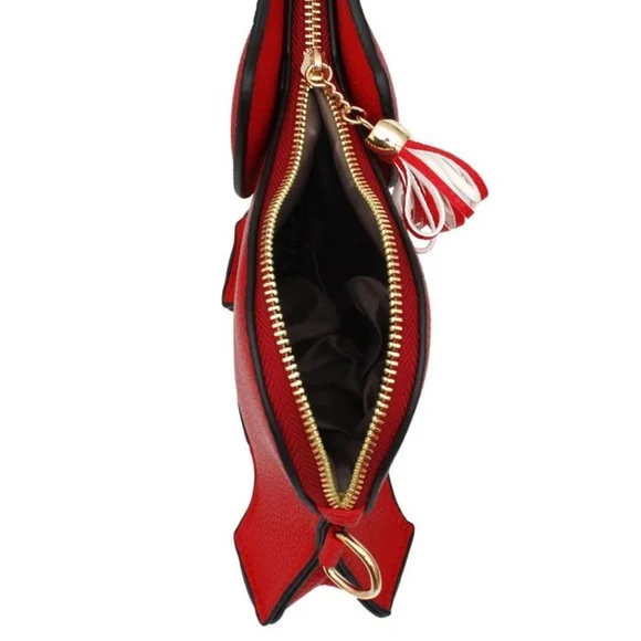 Red Elephant Crossbody Clutch Bag DST - Picture 4 of 5